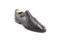 Vibelux Florence Black Monk Strap Leather Shoes | Premium Men's Footwear