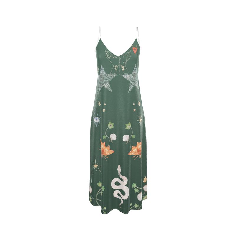 VibeLux Andromeda Silk Luxury Dress