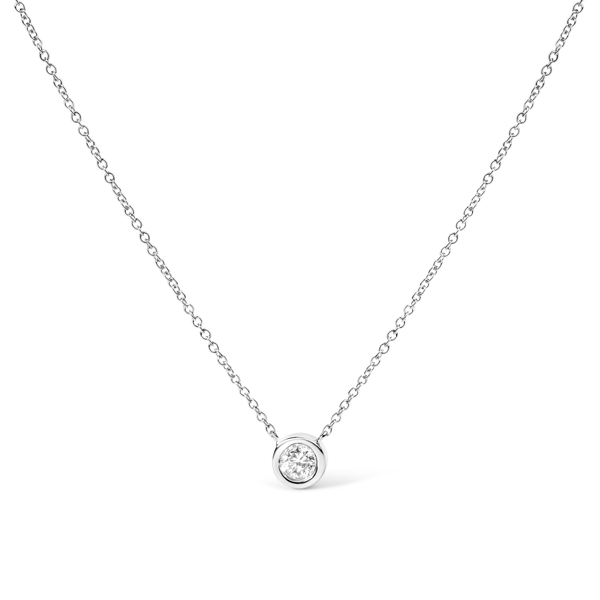 Vibelux 14K Gold Lab Grown Diamond Solitaire Pendant
