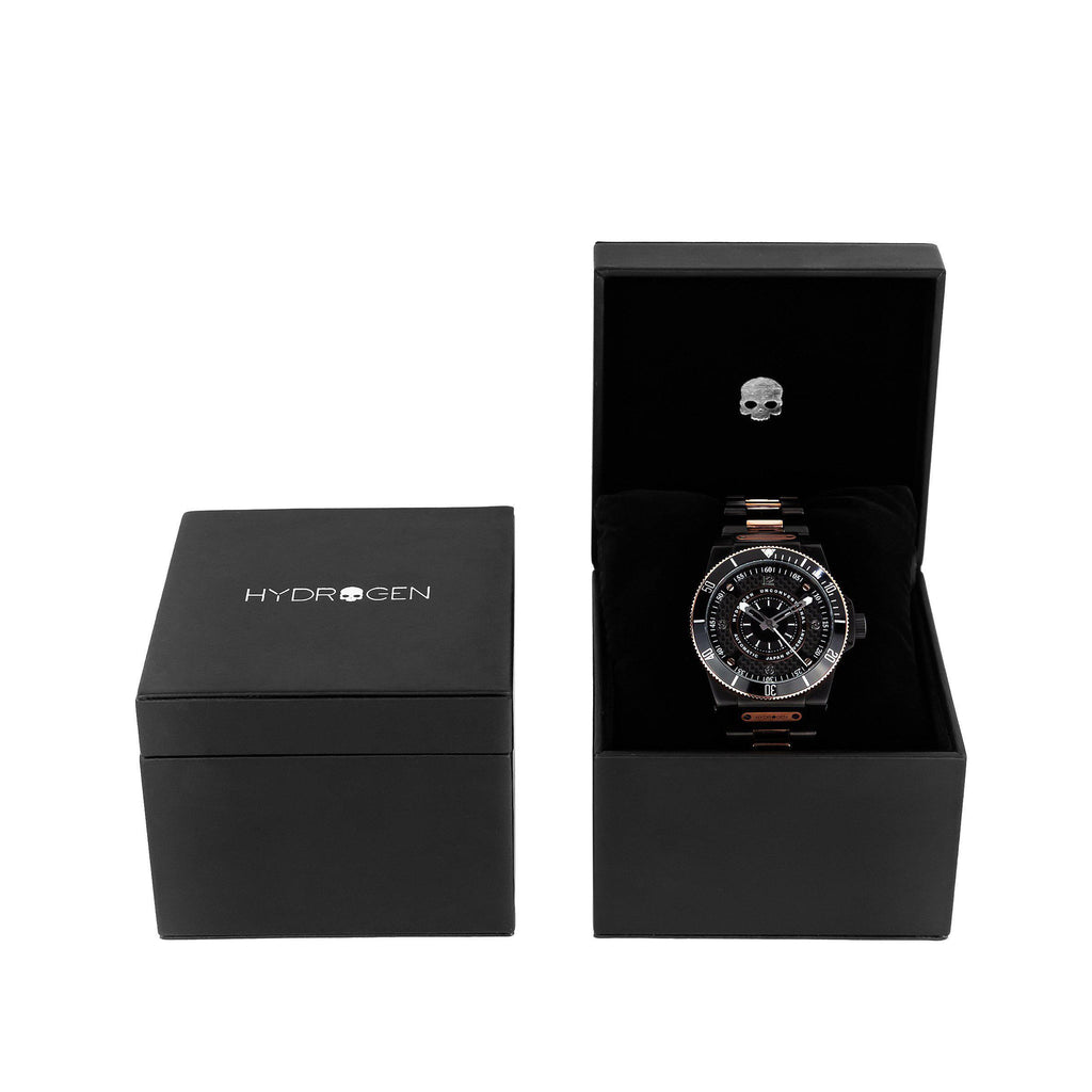 VIBELUX Sportivo Black Gold Link Watch