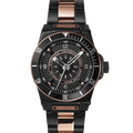 VIBELUX Sportivo Black Gold Link Watch