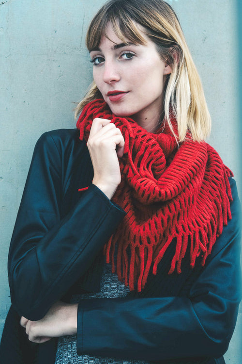 VibeLux LuxeWeave Velvet-Touch Infinity Scarf