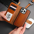 Vibelux Casper iPhone 16 Pro Max MagSafe Leather Wallet Case | RFID Protection