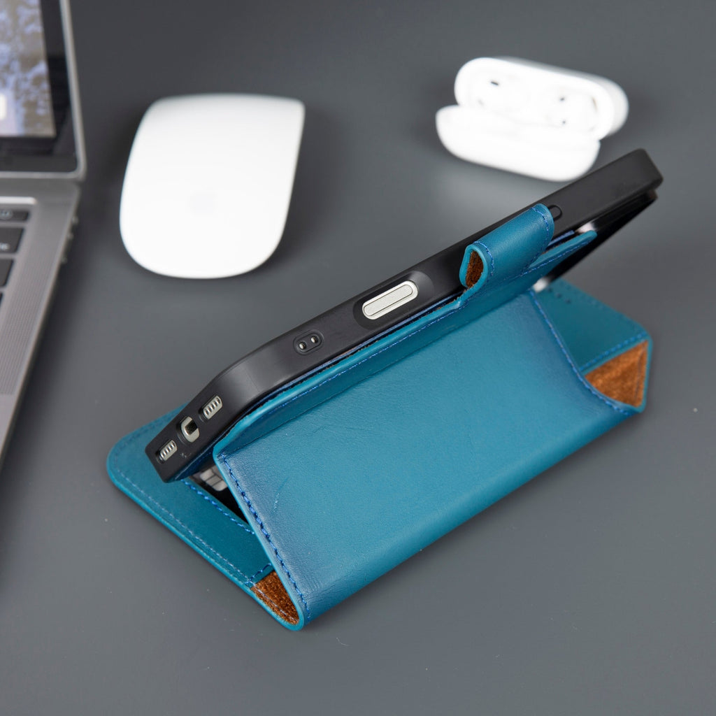 Vibelux Casper iPhone 17 Pro Max Leather Wallet Case | MagSafe & RFID Compatible