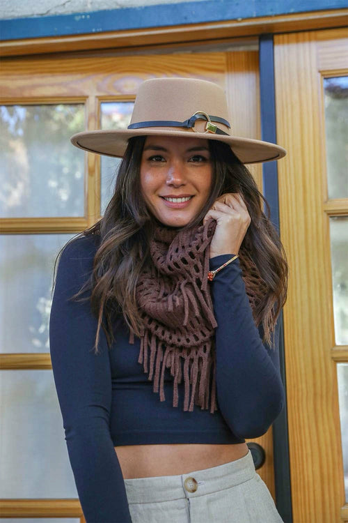 VibeLux LuxeWeave Velvet-Touch Infinity Scarf