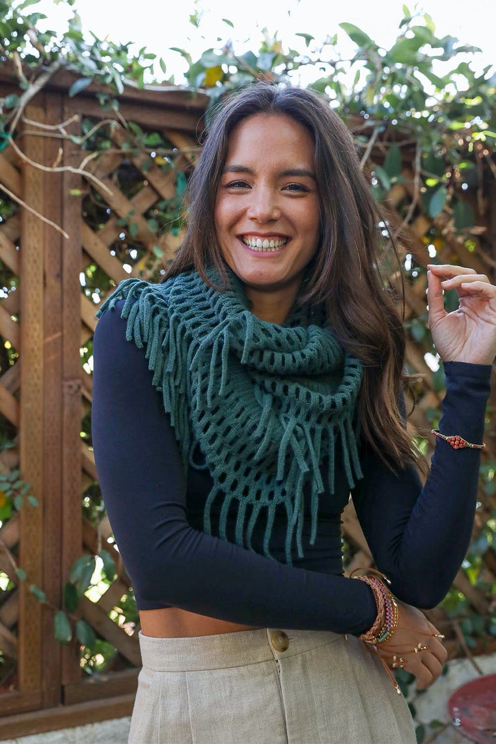 VibeLux LuxeWeave Velvet-Touch Infinity Scarf