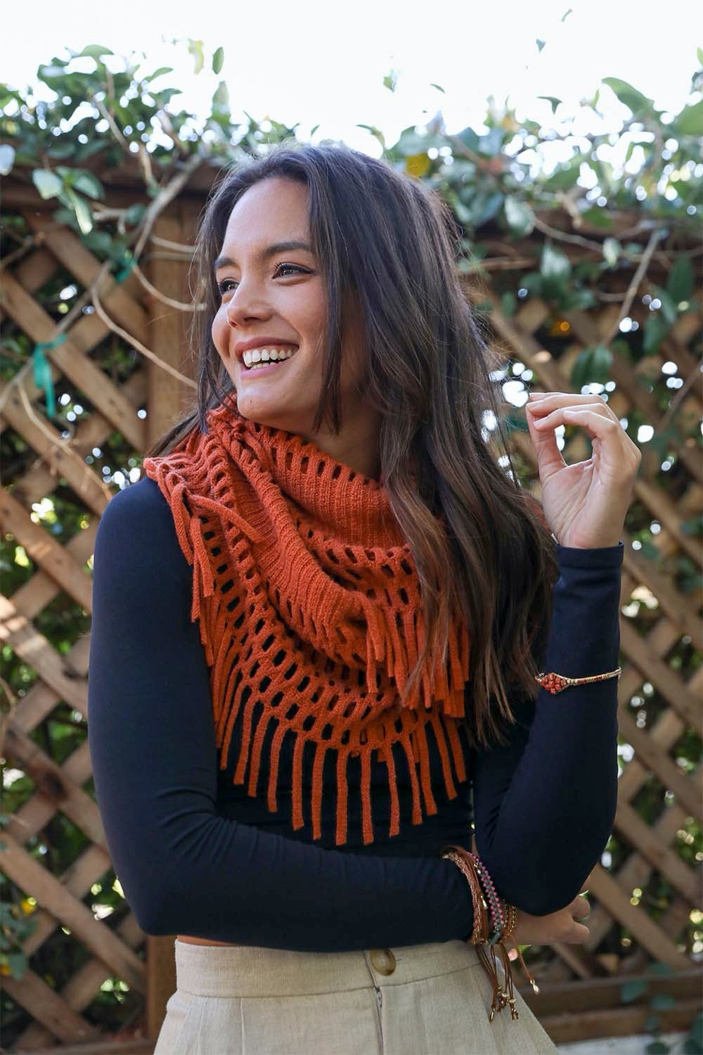 VibeLux LuxeWeave Velvet-Touch Infinity Scarf