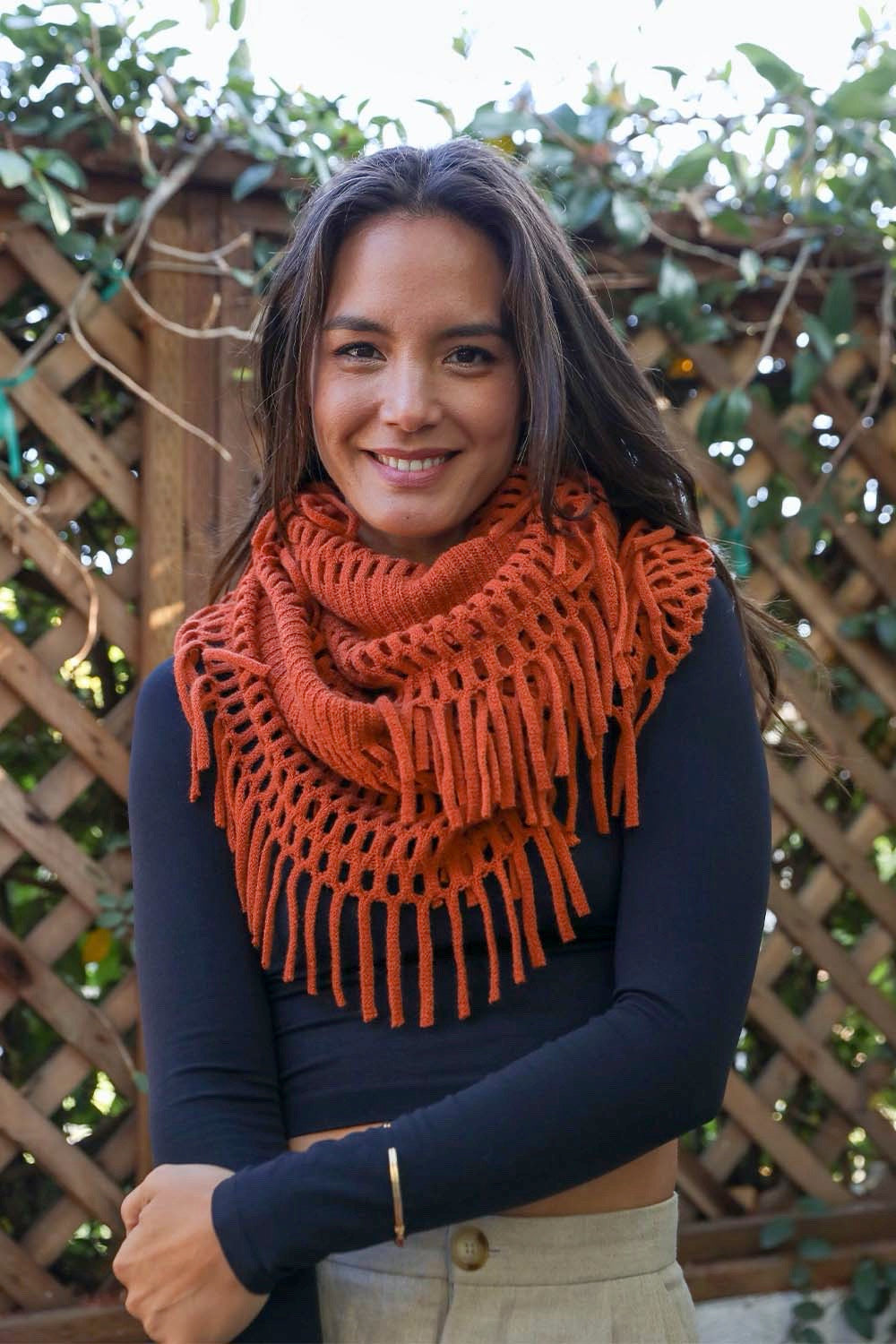 VibeLux LuxeWeave Velvet-Touch Infinity Scarf