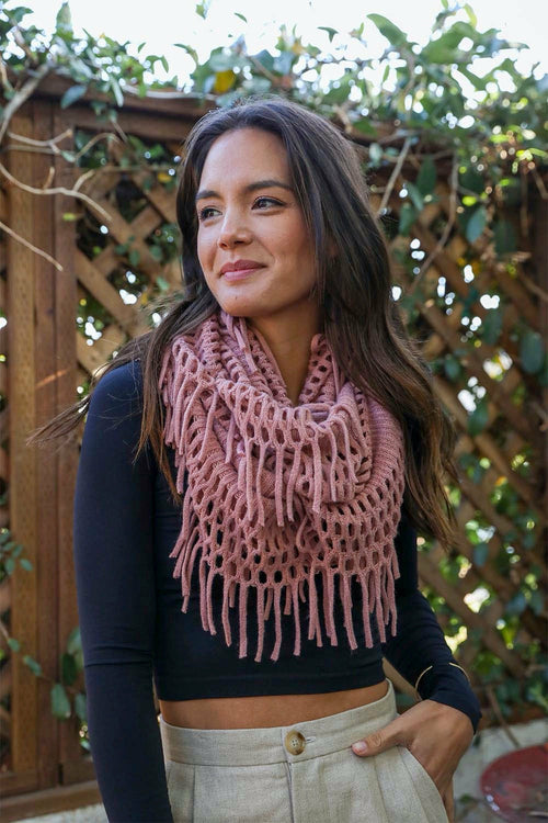 VibeLux LuxeWeave Velvet-Touch Infinity Scarf