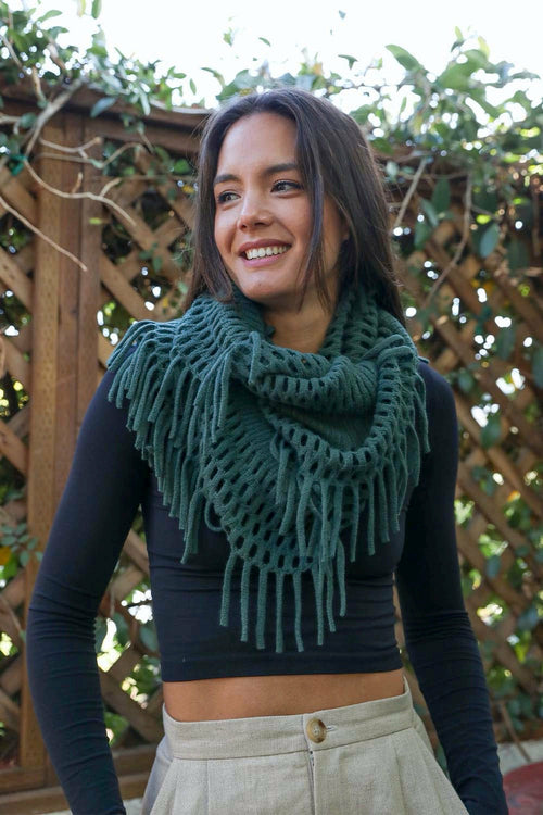 VibeLux LuxeWeave Velvet-Touch Infinity Scarf