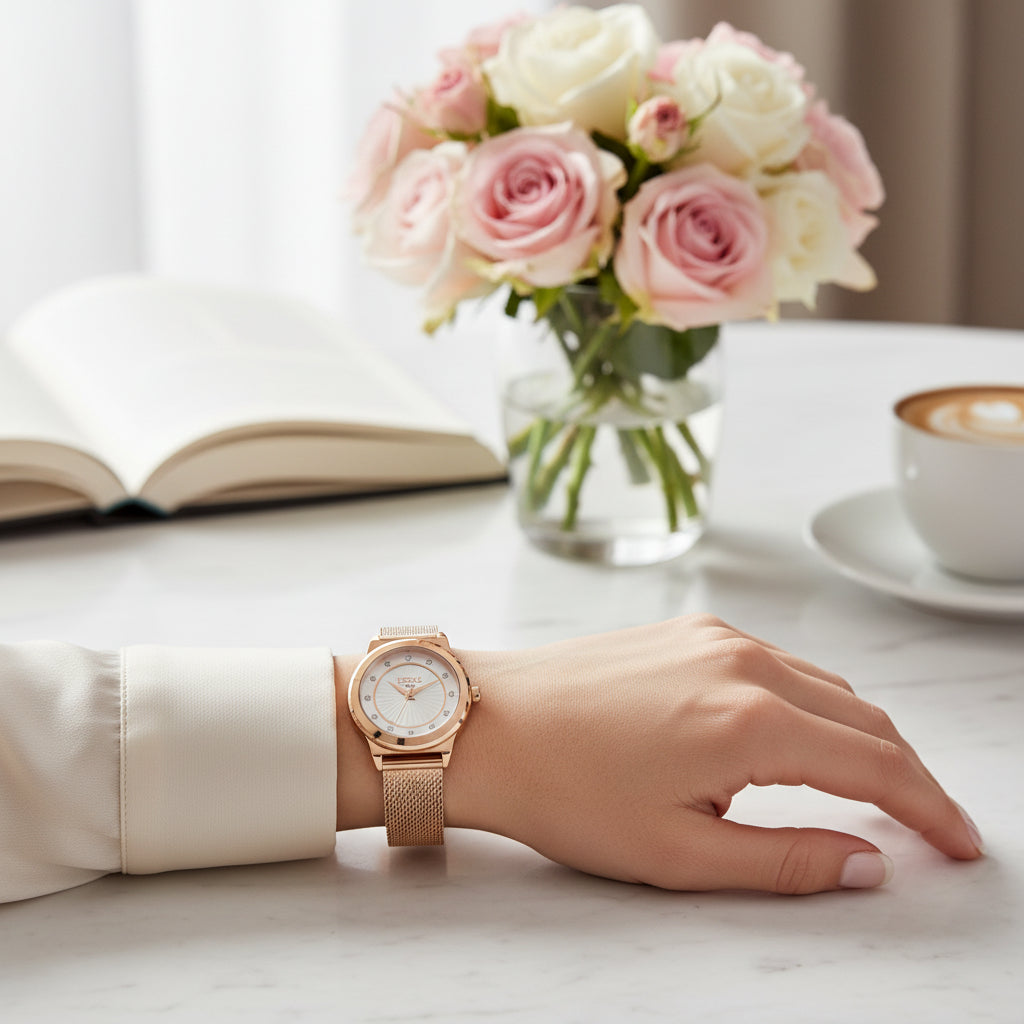 Vibelux Ferre Milano Rose Gold Watch