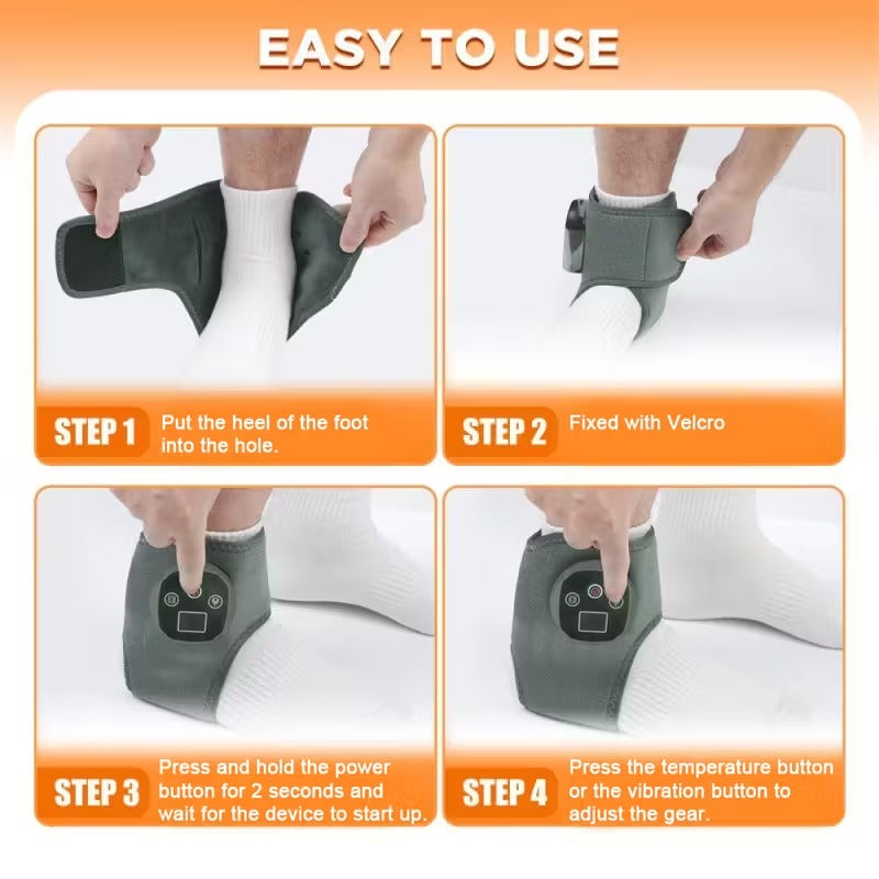 Vibelux Ankle Heating roller with Vibration & Heat wellness